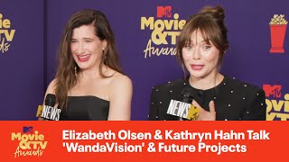 Elizabeth Olsen amp Kathryn Hahn Talk WandaVision amp Future Projects  2021 MTV Movie amp TV Awards [upl. by Thanasi]