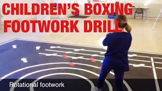 Childrens Boxing Footwork Drill [upl. by Brewer]