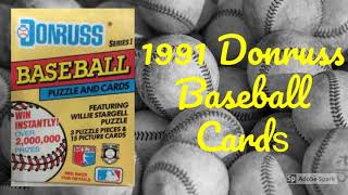 1991 Donruss Baseball Card  Most Valuable [upl. by Tteraj]