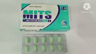 Mits 75mg Tablet Uses in UrduMits 15mg Tablet UsesMits Tablet 75mg  Meloxicam Mits Tablet Uses [upl. by Kimball]