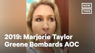 Marjorie Taylor Greene Harasses AOC in 2019 Video [upl. by Achilles]