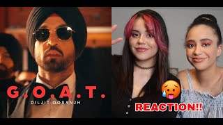 Diljit Dosanjh  GOAT  REACTION [upl. by Einal489]