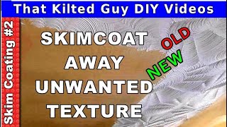 Skim Coating Drywall to Smooth out Walls Hide old Texture and Fix defects Part 2 [upl. by Keefe419]