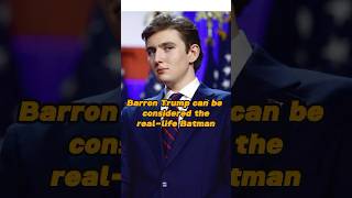 Barron Trump has completely replaced Ivanka he’s practically the reallife Batmancelebrity foryou [upl. by Ahsimak]