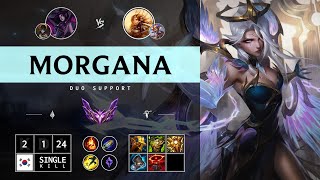 Morgana Support vs Leona  KR Master Patch 1412 [upl. by Walburga320]