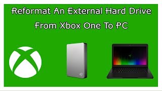 How To Reformat An External Hard Drive From An Xbox On To A PC [upl. by Leugim]