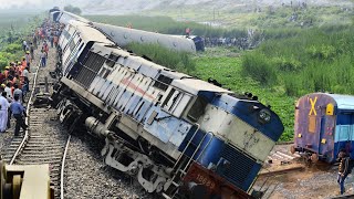 Derailment Site of High Speed Train  Dayodaya Express Derailed in Jaipur [upl. by Adriano]