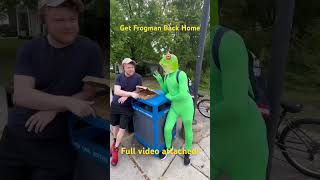 Get Frogman home Full video attached frogs funny shorts [upl. by Ecar]