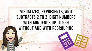 Subtraction of 2 to 3–digit numbers with minuends up to 999 without and with regrouping [upl. by Thomasine461]