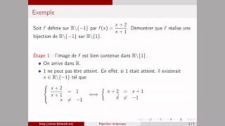 Bijection et bijection réciproque [upl. by Viehmann773]