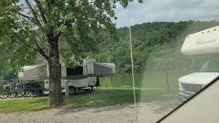 Bulltown Campground Drive through at Burnsville Lake West Virginia [upl. by Htebaras]