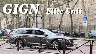 GIGN  French Gendarmerie Elite Unit convoy [upl. by Inahet]