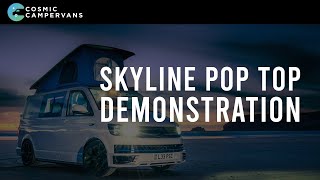 VW T5 Skyline Aurora Pop Top Roof Walkaround fitted by Cosmic Campervans [upl. by Maximilianus733]