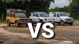 Camel Trophy vs Puma vs AllNew Defender 110 Camel Trophy winner Bob Ives pits three headtohead [upl. by Assirek4]