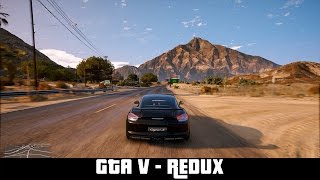 GTA V  Redux mod  Gameplay and Benchmark [upl. by Ertemed97]