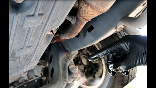 2008 4Runner Automatic Transmission Fluid Service  No Dipstick [upl. by Brenn761]