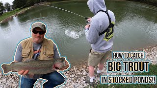 How to catch big trout in stocked ponds [upl. by Knipe]