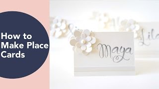 How to make place cards Place Card Ideas DIY Wedding or Thanksgiving [upl. by Anomis262]