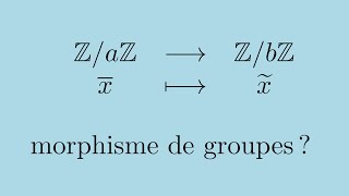 Morphisme de groupes  question piège [upl. by Mattie692]