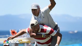 Patrick Mahomes Steph Curry highlight best of American Century Championship 2020  NBC Sports [upl. by Filippa]