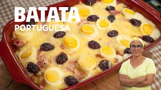 BATATA À PORTUGUESA UMA REFEIÇÃO COMPLETA E INCRÍVEL VEJA COMO EU FAÇO É SUPER FÁCIL [upl. by Yeargain]