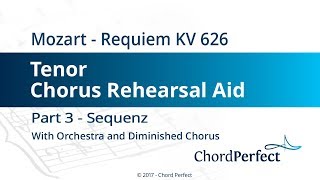 Mozarts Requiem Part 3  Sequenz  Tenor Chorus Rehearsal Aid [upl. by Atterehs107]