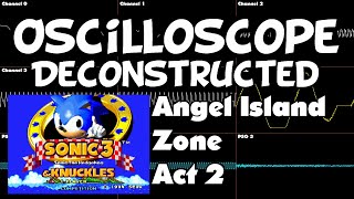 Sonic 3 and Knuckles  Angel Island Zone Act 2  Oscilloscope Deconstruction [upl. by Anayia]