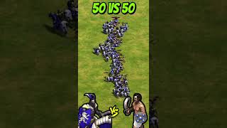 50 Paladins vs 50 Elite Urumi Swordsmen AoE2 Shorts ageofempires gaming [upl. by Claybourne]