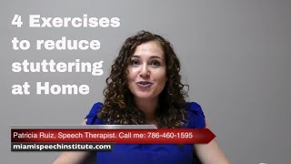 4 exercises to reduce stuttering at home [upl. by Camfort465]