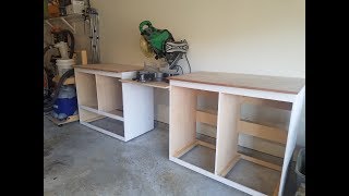 MIter Saw Station with shop Storage [upl. by Laux]