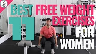 11 BEST Free Weight Exercises for Women [upl. by Struve]