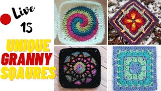 15 Unique Granny Square Patterns [upl. by Nerin]