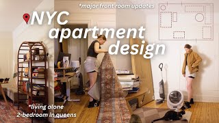 Redesigning my NYC apartment to feel like home  living alone in your 30s [upl. by Thetisa]