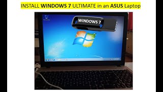 Install windows 7 ultimate in an ASUS Laptop [upl. by Stevens]