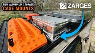 NEW  Zarges Universal Roof Rack Mounts for Aluminum Overland Storage Cases [upl. by Odrahcir597]