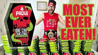 Most Paqui One Chip Challenge Ever Eaten onechipchallenge [upl. by Idnem]