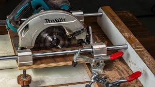 Make A Circular Saw Sliding Guide  DIY Circular Saw Track [upl. by Elson566]