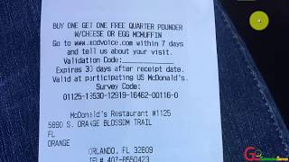 McDonalds Customer Satisfaction Survey  McDVoicecom  2025 [upl. by Petronia327]