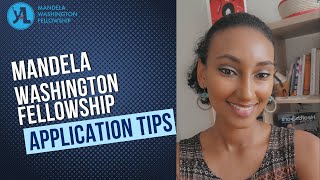 Mandela Washington Fellowship Application Tip [upl. by Aicercul314]