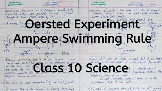 Oersted Experiment  Ampere Swimming Rule  Chapter 12  Magnetic Effects of Current  Class 10 Sci [upl. by Ardin]