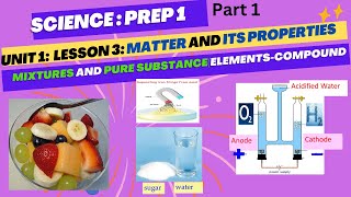 Science prep1unit1 less3Matter and its properties Mixture and pure matter20242025 1st term [upl. by Imuya368]