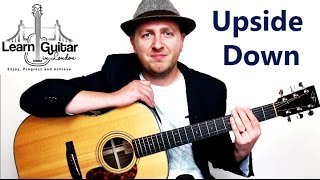 Upside Down  Guitar Tutorial  Jack Johnson  Chords  Rhythm [upl. by Keram582]