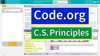 Codeorg Lesson 111 Traversals Practice  Tutorial with Answers  Unit 6 CS Principles [upl. by Lleret]