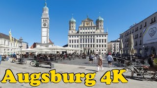 Augsburg Germany Walking tour 4K [upl. by Flatto]