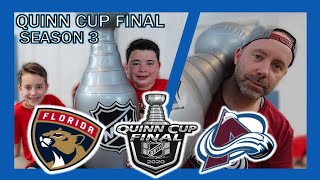 KNEE HOCKEY SEASON 3  QUINN CUP FINAL  PANTHERS  AVALANCHE  QUINNBOYSTV [upl. by Assilram]