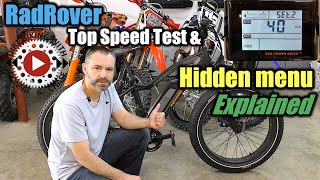 RadRover Hidden Menu Explained plus Top Speed Test  Free mods  Rad Power Bikes  Rad Rover [upl. by Mailliw]