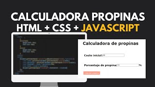 PROYECTO SENCILLO JAVASCRIPT 1  Calculadora de propinas [upl. by Chantal]