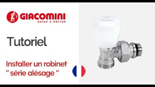 Installer un robinet thermostatisable GIACOMINI en 3 minutes [upl. by Navets]