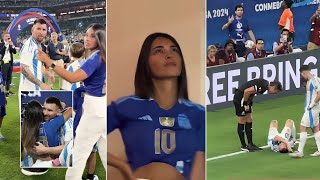 Messi Wifes Antonela Emotional Reaction To Messi Injury And Winning Copa America🏆️ [upl. by Collum]