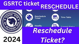 Gsrtc bus ticket reschedule  bus ticket date change  Hindi [upl. by Silin]